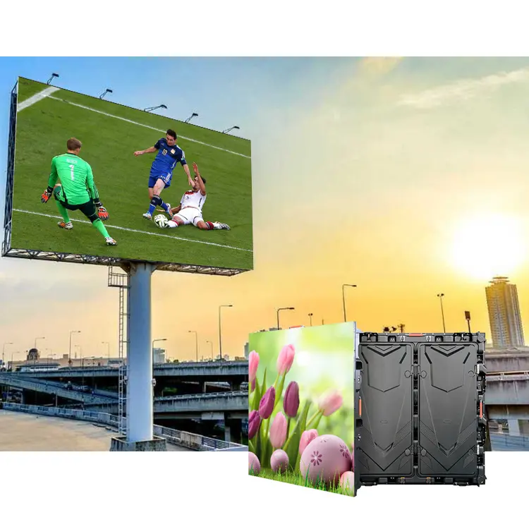 full hd video panel led wall display Efficient waterproof LED screen Applied to various outdoor scenes
