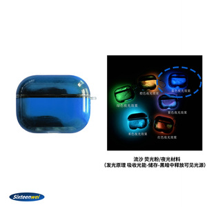 Étuis de protection pour écouteurs en gros, compatibles avec les <span class=keywords><strong>AirPods</strong></span> <span class=keywords><strong>Pro</strong></span> 2, avec un design lumineux à sable fluide, également disponibles - Product Image 5