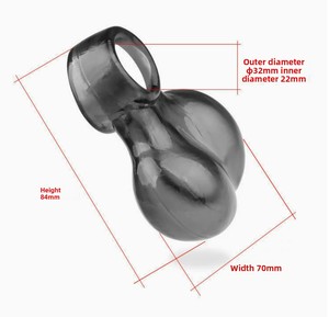 Anneau de chasteté en silicone pour hommes, jouet sexuel pour couples - Product Image 5