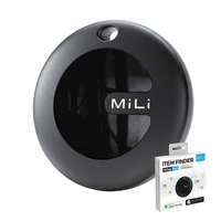 Mini localisateur étanche MiLi Mitag double système LBS GPS anti-perte pour suivi d'animaux, vélos électriques et sacs à dos, compatible avec l'application Find My