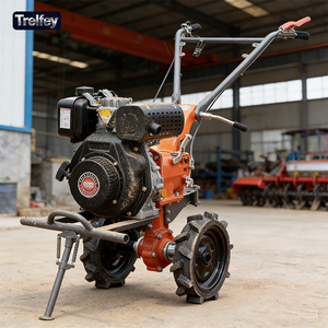 Matériel agricole, motoculteur diesel 178F pour rizières humides, outil de motoculture rotative - Product Image 6