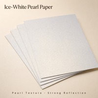 High-End Single Side Quick Dry Ice White Pearlescent Specialty for Gift Box Invitation Card Packaging Printing Digital Printing