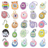 50 pièces usine sortie vente décoration autocollants personnalisés Kawaii dessin animé Consoles de jeu Tamagotchi autocollants