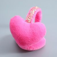 Cache-oreilles d'hiver chauds et coupe-vent pour sports de plein air, avec bandeau à paillettes, en fausse fourrure polaire et peluche, pour la fête