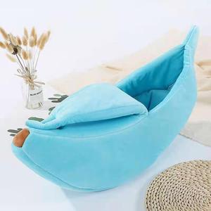 Cuccia per Animali Domestici a Forma di Banana in Cotone Caldo Invernale per Gatti, Chinchilla e Altri Animali - Product Image 4