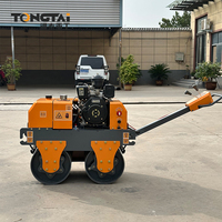 Compacteur routier à double tambour de 500 kg, moteur Changfa, compresseur vibrant, alimenté au diesel, pompe à moteur haute efficacité, modèle performant