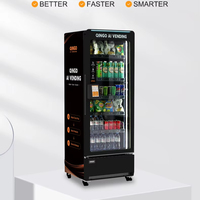 Máquina Expendedora para Exteriores Qingo con Verificación de Edad, Pago con Tarjeta de Crédito, Código QR, Pantalla Táctil, Capacidad de 428L, Compatible con ADA, SDK UVend Light