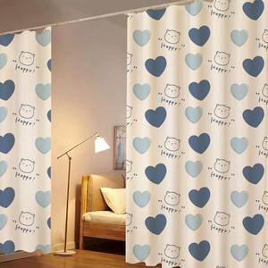 ผ้าม่านพิมพ์ลายสำหรับหน้าต่างเบย์วินโดว์แบบไม่ต้องเจาะ พร้อมราวม่านแบบยืดหดได้ กึ่งกันแสง เหมาะสำหรับห้องนอน ห้องครัว <span class=keywords><strong>บ้าน</strong></span><span class=keywords><strong>เช่า</strong></span> - Product Image 3