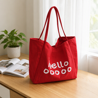 Sac fourre-tout en coton pliable avec motif de lettres personnalisées, avec longue poignée et bandoulière, taille extra large pour les voyages et les courses