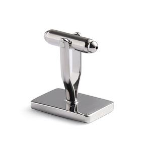 Mancuernillas y Pasadores de Corbata de Metal Cuadrados de Alta Calidad con Logotipo Grabado Personalizado - Product Image 5