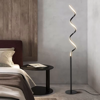Lampe sur pied LED contemporaine créative en arc, minimaliste, intelligente, pour hôtel, salon, éclairage de piste de danse RGB, vente en gros
