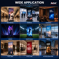 Support d'affichage LED portable léger, écran publicitaire numérique, installation facile pour la promotion d'événements et de salons professionnels