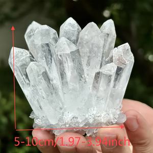 Vente en gros de grappes de cristaux de quartz blanc naturel clair pour la guérison et la décoration - Product Image 3