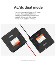 Cargador inteligente de doble canal ISDT Ester K2 Air AC/DC de 500W*2 20A con control por aplicación para modelos RC de aviones FPV LiPo LiHV de 1-6S