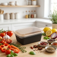 Boîte de transport en gros jetable SM7-TR1000 – Barquette carrée durable en papier kraft pour salades et aliments – Contenant à emporter