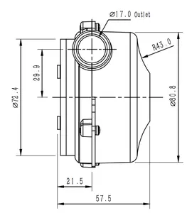 Quạt Ly Tâm WONSMART 12V, Động Cơ DC Không Chổi Than Ba Pha, Động Cơ Không Chổi Than 55m 3/H Với Áp Suất Cao Không Cảm Biến