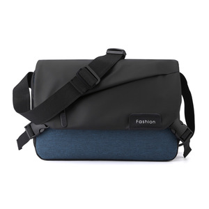 New Fashionable Outdoor Sports Leisure Cross-Border New Men's Large-Capacity PU Leather Shoulder Messenger <b>Bag</b> - Product Image 3