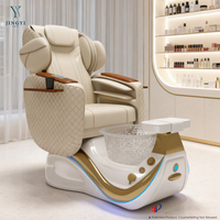 Chaise de pédicure spa pour pieds de surf léger haut de gamme avec massage du dos station de pédicure manucure salon moderne