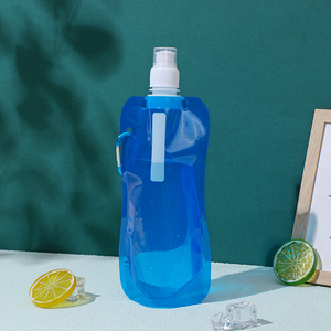 Bolsa de Agua Plegable para Viajes al Aire Libre, Bolsa de Agua Portátil, Bolsa de Agua Plegable Personalizada de 480 ml - Product Image 3