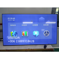 75 86 98 pouces 4K UHD Lunette ultra fine Écran plat LCD commercial Affichage publicitaire Android wifi Écran 4k 86 pouces