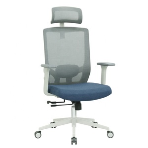 Chaise de bureau à cadre gris, mécanisme de verrouillage à trois positions avec fonction coulissante, chaise ergonomique, support lombaire rembourré en mousse - Product Image 2