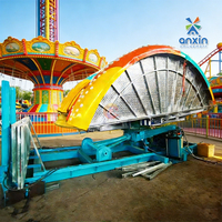 Anxin Prezzo di Fabbrica Giostra Tagada su Rimorchio con Piattaforma Girevole 16 Posti Montaggio Rapido Facile da Trainare Attrezzatura Commerciale per Divertimento in Vendita