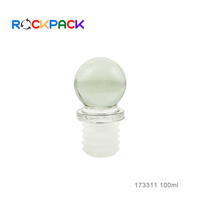 Bouteilles en verre d'huile de diffuseur de roseau d'aromathérapie en verre de luxe haut de gamme de 100ml