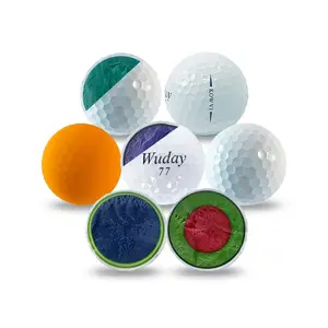 2 3 4 5 Piece USGA Conforming Custom Tournament Distant Soft Urethane Golf Ball