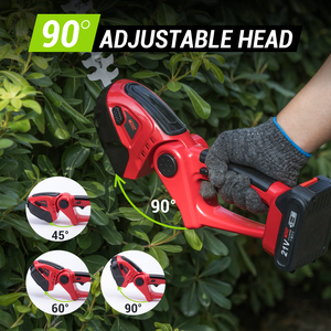 Pil ve şarj cihazı ile elektrikli Mini çit düzeltici, bahçe, çim, Yard için <span class=keywords><strong>2</strong></span> 1 fırça çim kesici + çit makasları - Product Image 4