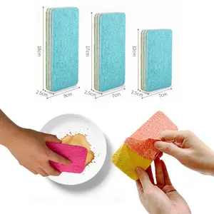 12 ply PVA rainbow cleaning foam Rag compression kitchen dust remover bathtub pva Limpiar magic sponge tearable sponge