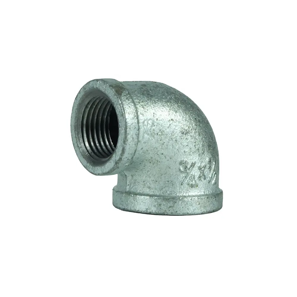 DKV hot dipped galvanized and malleable cast iron pipe fitting Male NPT thread pipe fitting male female threaded reducing elbow
