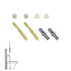Kit di fissaggio per WC 5x75 mm. Bicromato (2 Pezzi) - Product Image 1