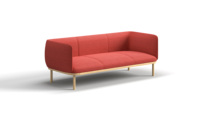 Conjunto de Sofás Modernos ATWOKA para Recepción de Oficina, Muebles de Tela para Sala de Espera