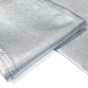 Изготовленная на заказ Серебряная джинсовая ткань серебряная фольга джинсовая ткань 10-13 oz фольгированная джинсовая ткань с покрытием