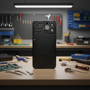 Coque arrière avec châssis pour Apple iPhone 13 Pro Max, noir - Product Image 3