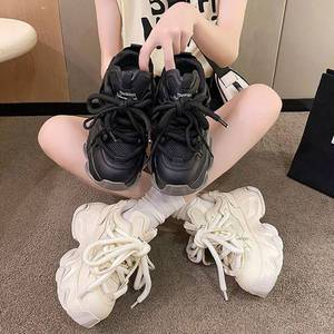 Zapatos Deportivos Casuales de Plataforma para Mujer, a la Moda, Primavera-Otoño 2025, Diseño de Red Pequeña, Súper Populares, Talla 26 - Product Image 3