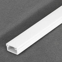 Kit de dissimulation de câbles mural grande capacité en PVC, cache-câbles solide pour fils, blanc