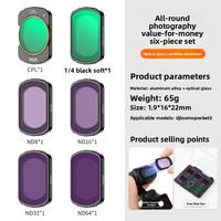 Kit de filtres à effets spéciaux pour Pocket 3, magnétique, UV, CPL, polarisant, ND, densité neutre, diffusion noire, objectifs grand angle