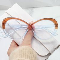 Bon marché Prix Mode Lunettes Ovale Croix Oeil de Chat Conception et Anti Lumière Bleue Montures de Lunettes pour Femmes Sexy Optique Lunettes Lunettes