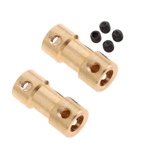 Conector adaptador de acoplamiento de eje de Motor de junta de latón personalizado de 4mm a <span class=keywords><strong>5mm</strong></span> para fabricación de piezas de aviones RC servicio Cnc - Product Image 2