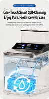 Petits appareils électroménagers pour le refroidissement, machine à glaçons entièrement automatique avec fonction de réservation pour usage domestique et commercial