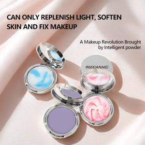 แป้งวีแกนสำหรับแต่งหน้าเนื้อด้าน3สีแป้งอัดแข็งกันน้ำโปร่งแสง - Product Image 4
