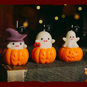 Velas Aromáticas Creativas y Divertidas Hechas a Mano con Forma de Fantasma de Mago de Dibujos Animados, Velas Perfumadas de Halloween con Caja de Regalo - Product Image 6
