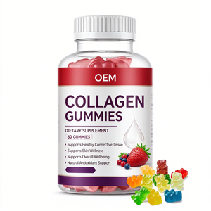 Gomitas de Colágeno Bio con Etiqueta de Logotipo Personalizado, 60 Unidades, para la Salud del Cabello y la Piel de Adultos, Apoyo Antioxidante - Product Image 1