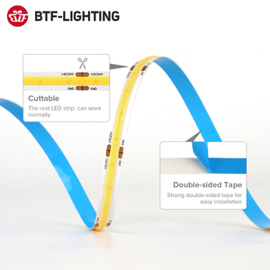 FCOB nastro <span class=keywords><strong>LED</strong></span> ad alta densità nastro luce calda naturale bianco freddo dimmerabile flessibile COB <span class=keywords><strong>Led</strong></span> <span class=keywords><strong>Strip</strong></span> 12V <span class=keywords><strong>24V</strong></span> per la decorazione domestica - Product Image 3