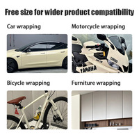 Film Vinyle Premium Kaki Cristal Extensible, Anti-Bulles, Autocollant/Decalque de Carrosserie de Voiture à Changement de Couleur