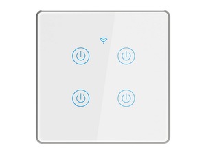 Oem ODM khung kim loại không dây tự động hóa nhà 220V bảng chuyển đổi điện Anh EU tường 1 2 3 4 gang tuya Wifi Cảm ứng thông minh chuyển đổi ánh sáng - Product Image 3