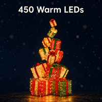 Outdoor LED Weihnachtsbaum-Beleuchtung 165cm 450LED Gestapelt Wasserdicht IP44 220V Gartendekoration