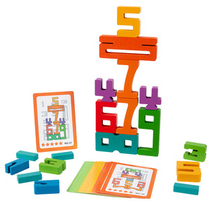 New Design <b>Wooden</b> 3D Alphanumeric Building <b>Blocks</b> Colorful Rainbow 123 Number Educational Toys for Kids CE CPC Certified - Product Image 6
