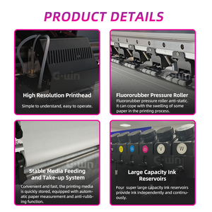 เครื่องพิมพ์อิงค์เจ็ท GW1803 UV I3200/Xc90 สำหรับพิมพ์ลายนูน 3 มิติ บนผนัง เครื่องพิมพ์ดิจิทัล CMYK+W+วานิช ขนาดใหญ่ สำหรับงานโฆษณา - Product Image 3